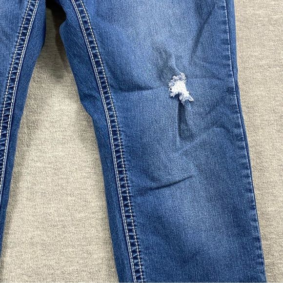 ND Weekend Womens Embroidered Distresse Straight Leg Denim Jeans Size 8 - Picture 7 of 14
